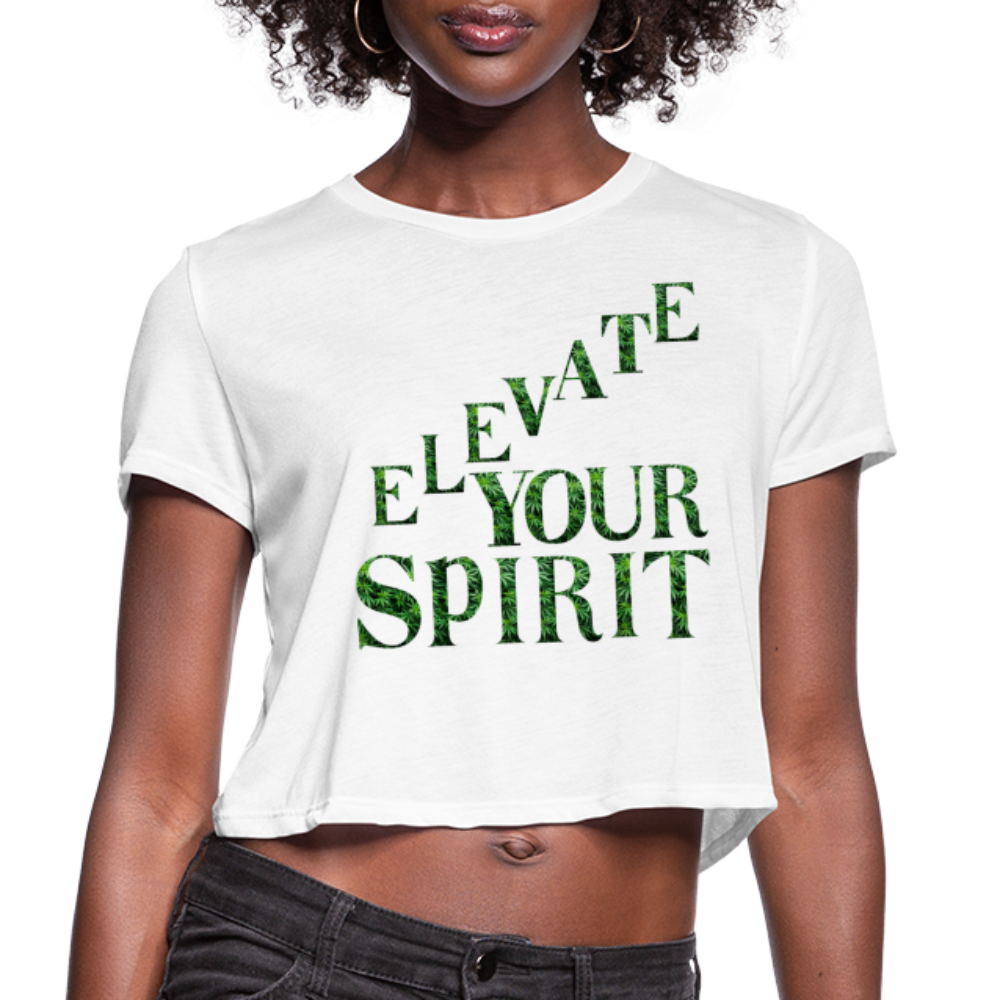 Women's Cropped T-Shirt - white