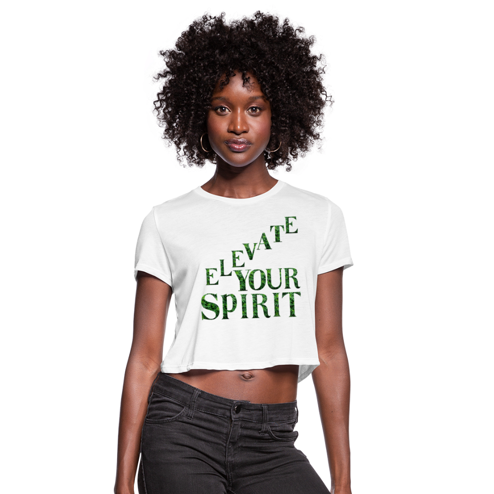 Women's Cropped T-Shirt - white