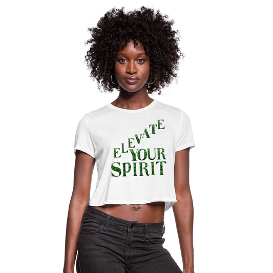 Women's Cropped T-Shirt - white