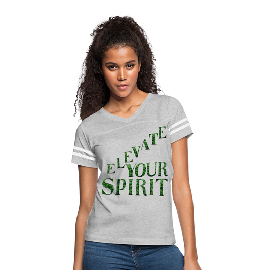 Women’s Vintage Sport T-Shirt - heather gray/white