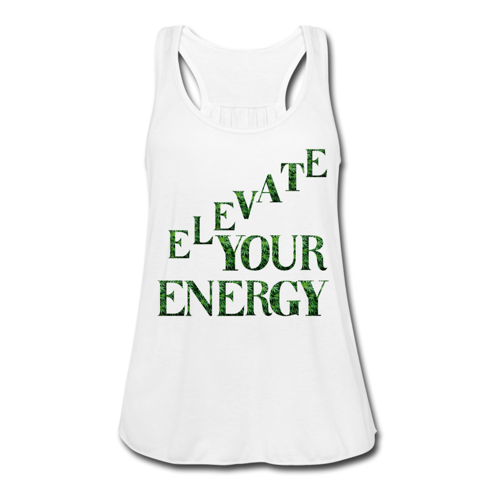 Women's Flowy Tank Top by Bella - white