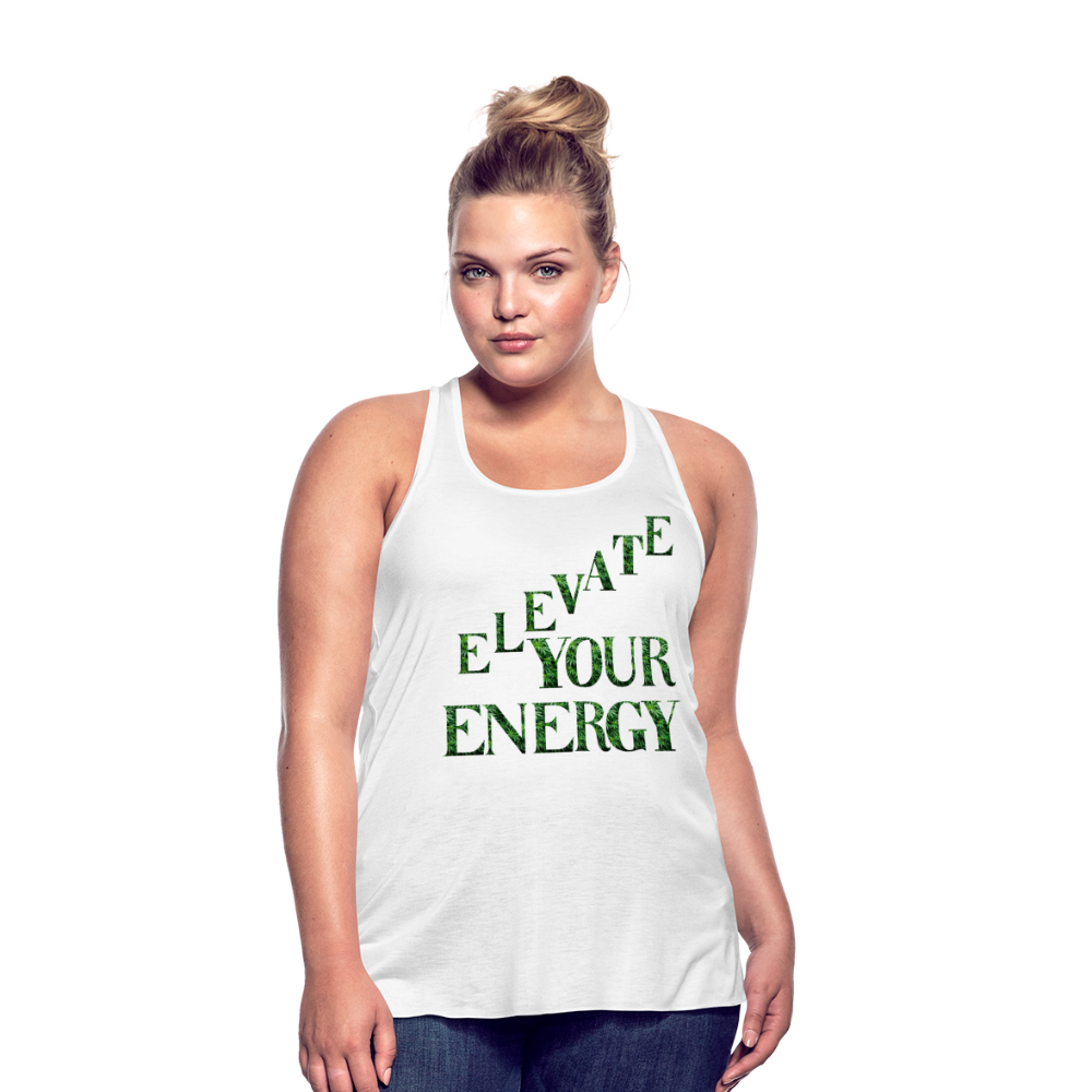 Women's Flowy Tank Top by Bella - white