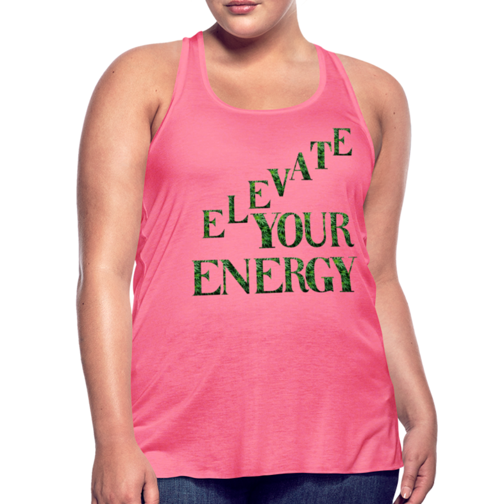 Women's Flowy Tank Top by Bella - neon pink
