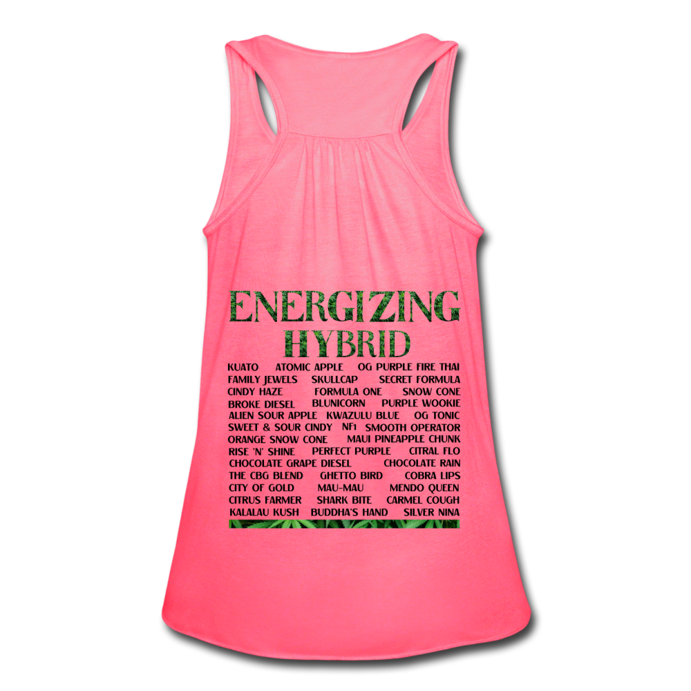 Women's Flowy Tank Top by Bella - neon pink