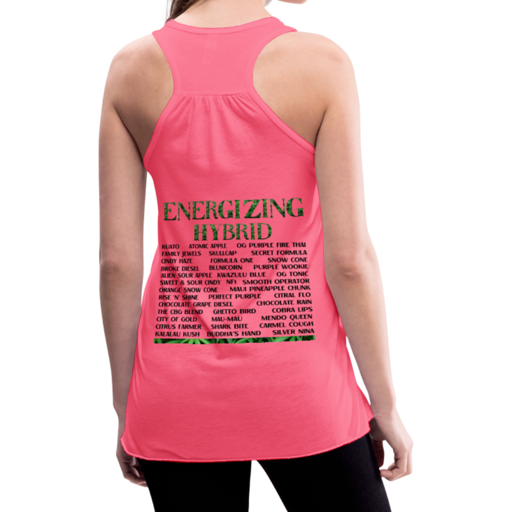Women's Flowy Tank Top by Bella - neon pink