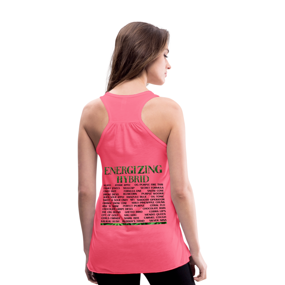 Women's Flowy Tank Top by Bella - neon pink