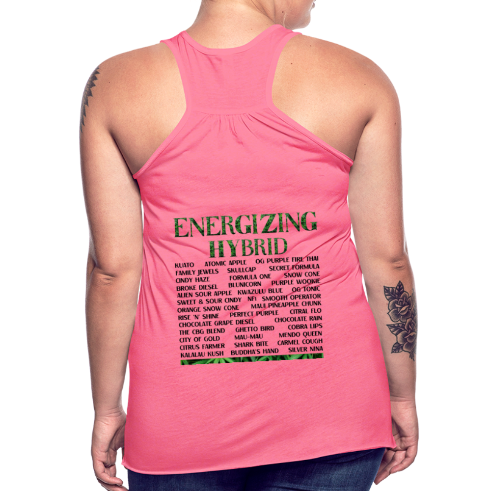 Women's Flowy Tank Top by Bella - neon pink