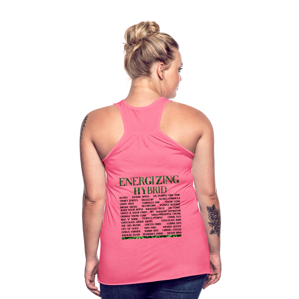 Women's Flowy Tank Top by Bella - neon pink