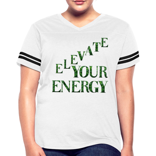 Women’s Vintage Sport T-Shirt - white/black