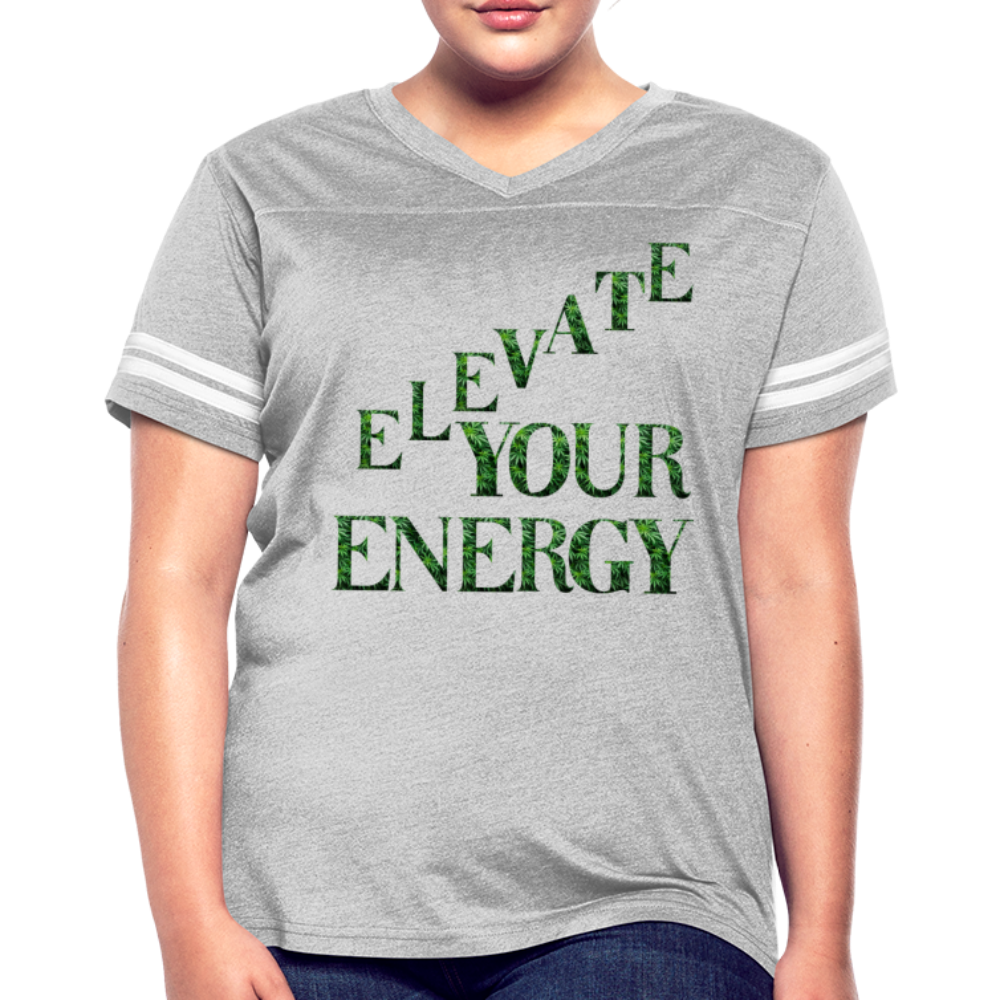 Women’s Vintage Sport T-Shirt - heather gray/white