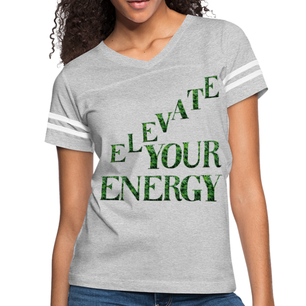 Women’s Vintage Sport T-Shirt - heather gray/white