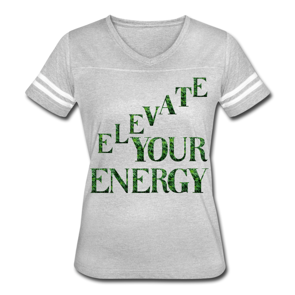 Women’s Vintage Sport T-Shirt - heather gray/white
