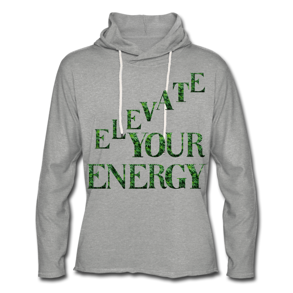 Unisex Lightweight Terry Hoodie - heather gray