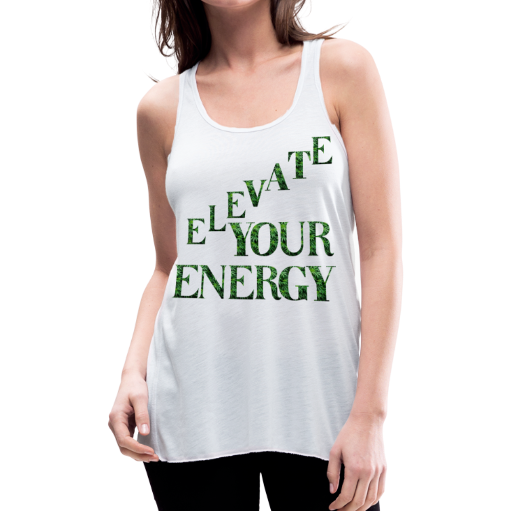 Women's Flowy Tank Top by Bella - white