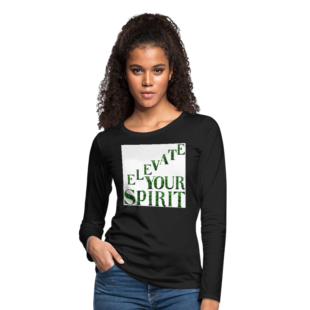 Women's Premium Long Sleeve T-Shirt - black