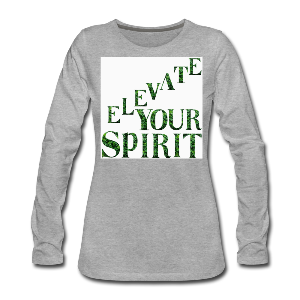 Women's Premium Long Sleeve T-Shirt - heather gray