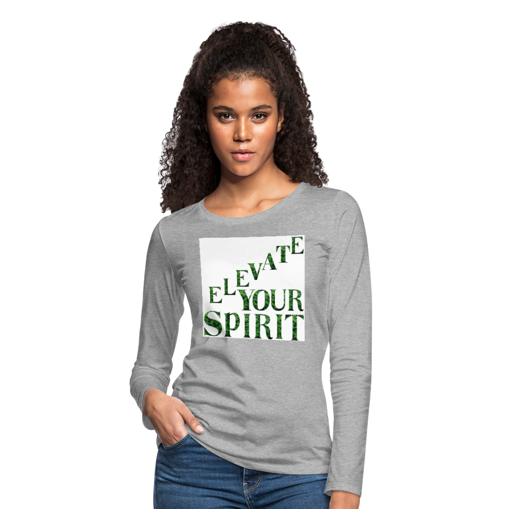 Women's Premium Long Sleeve T-Shirt - heather gray