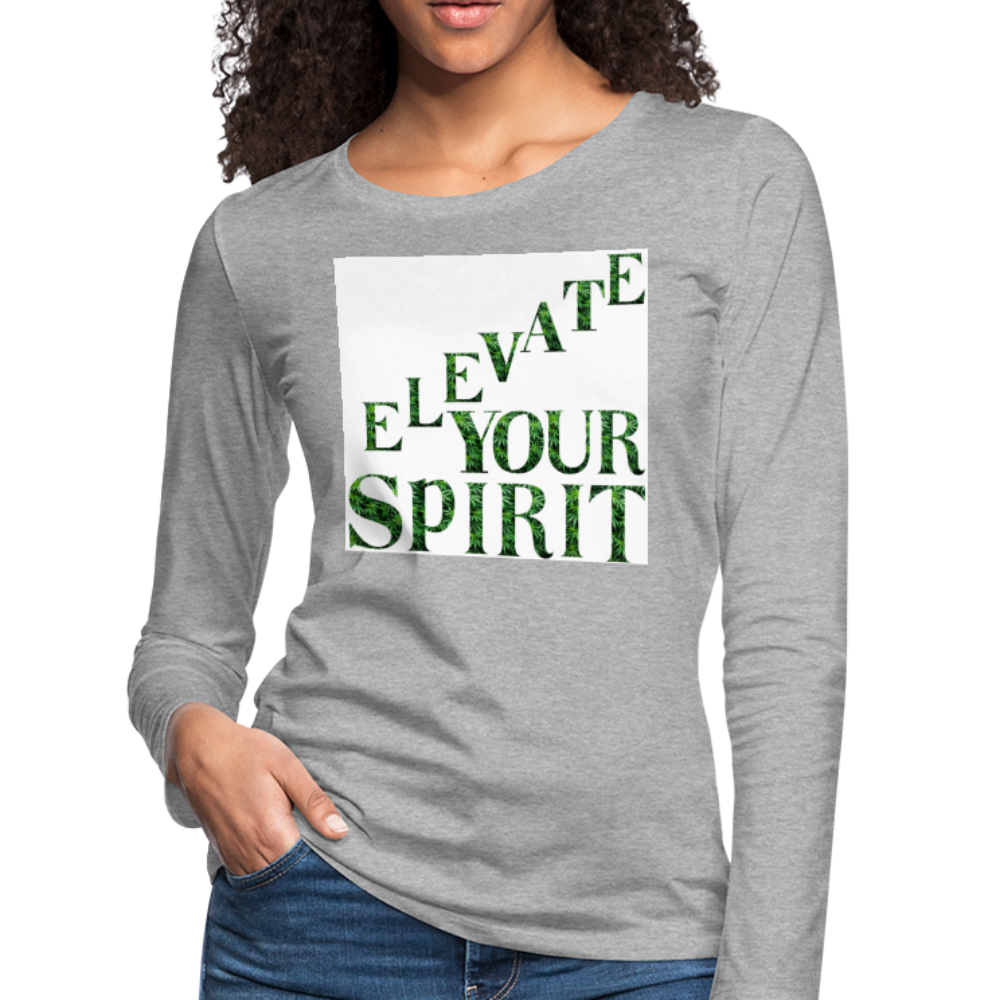 Women's Premium Long Sleeve T-Shirt - heather gray