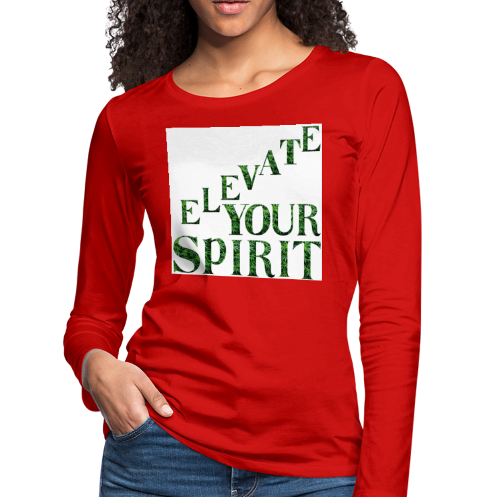 Women's Premium Long Sleeve T-Shirt - red