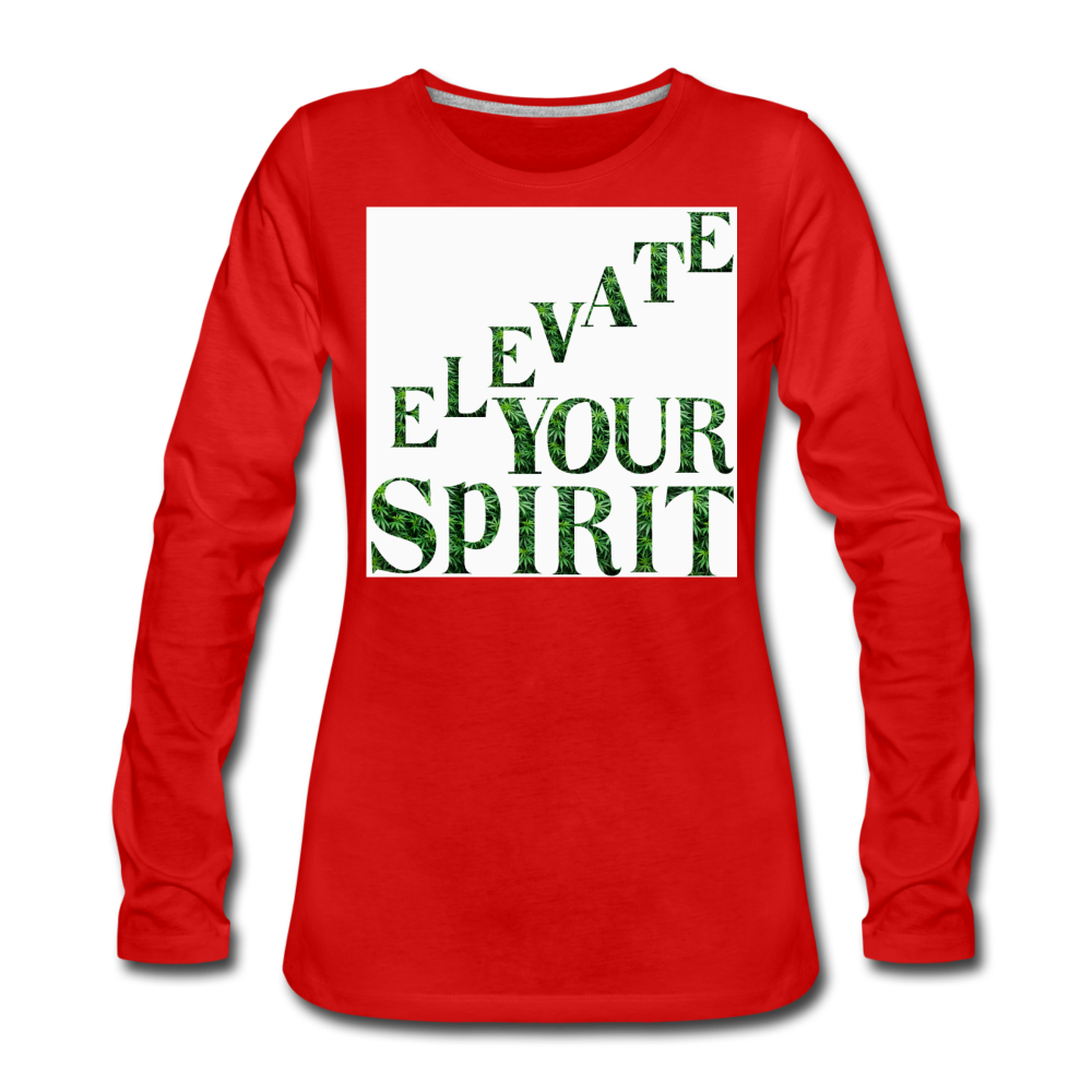 Women's Premium Long Sleeve T-Shirt - red