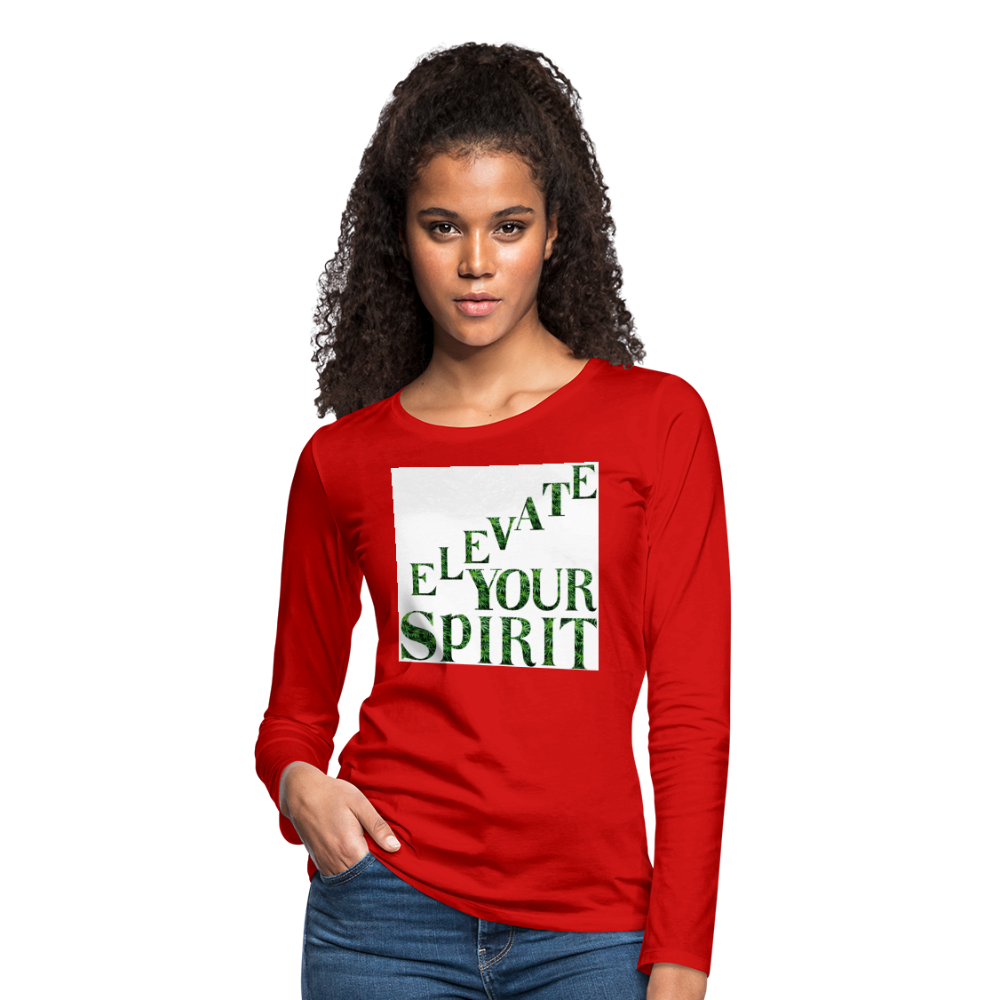 Women's Premium Long Sleeve T-Shirt - red