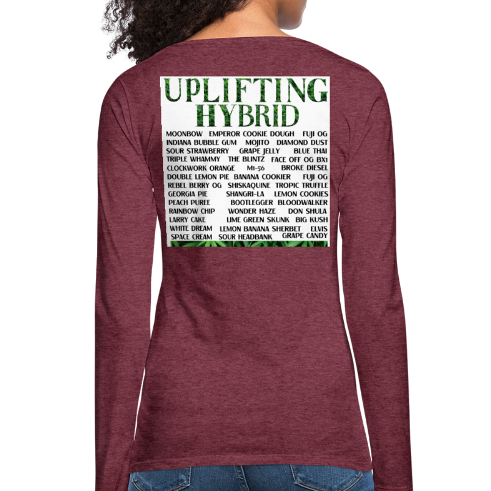 Women's Premium Long Sleeve T-Shirt - heather burgundy