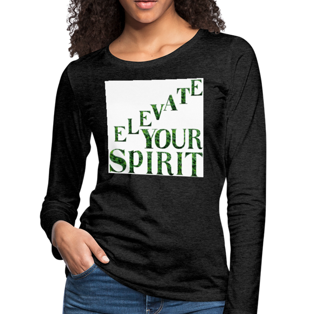 Women's Premium Long Sleeve T-Shirt - charcoal gray