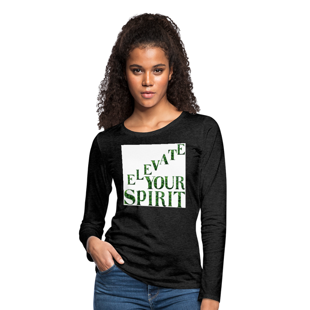 Women's Premium Long Sleeve T-Shirt - charcoal gray