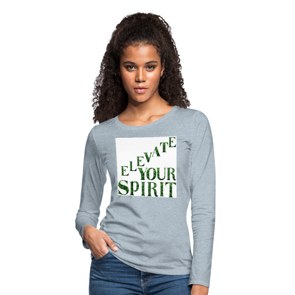 Women's Premium Long Sleeve T-Shirt - heather ice blue