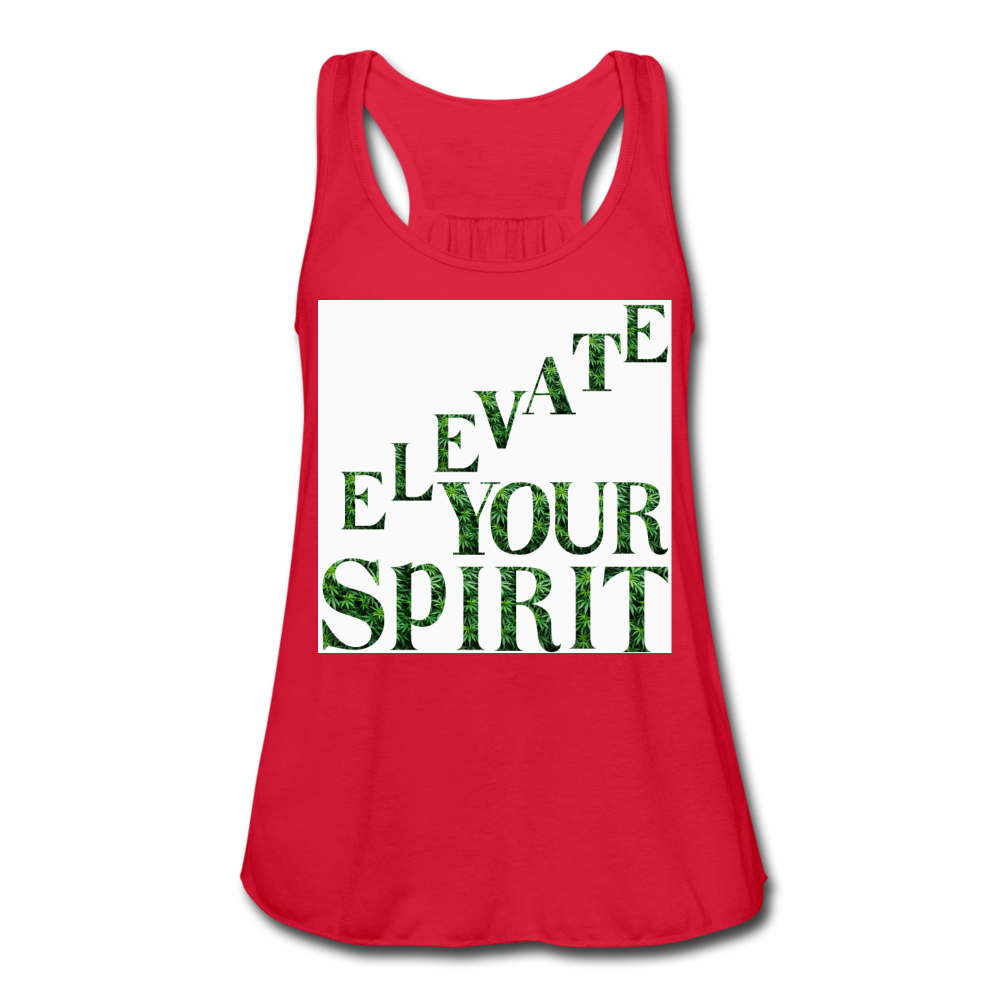 Women's Flowy Tank Top by Bella - red