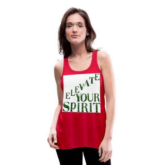 Women's Flowy Tank Top by Bella - red