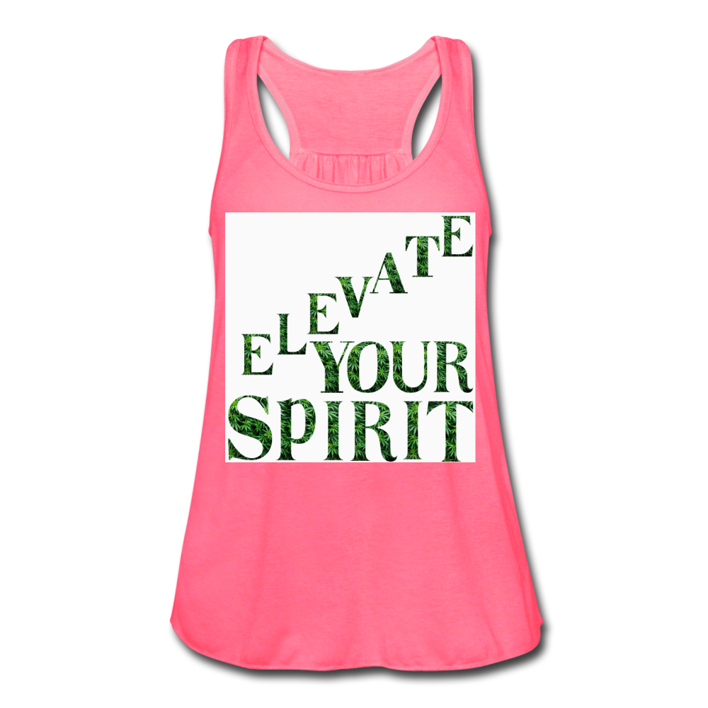 Women's Flowy Tank Top by Bella - neon pink