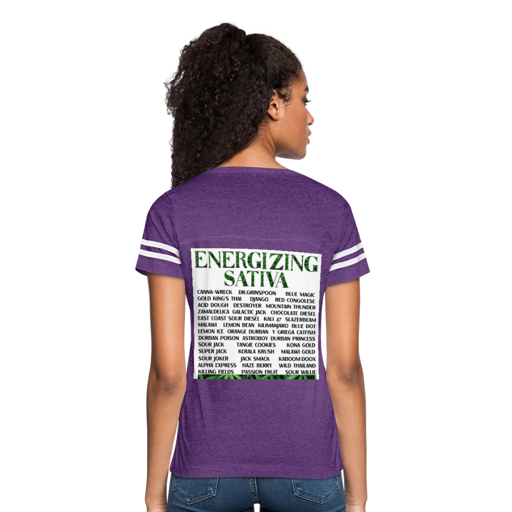 Women’s Vintage Sport T-Shirt - vintage purple/white