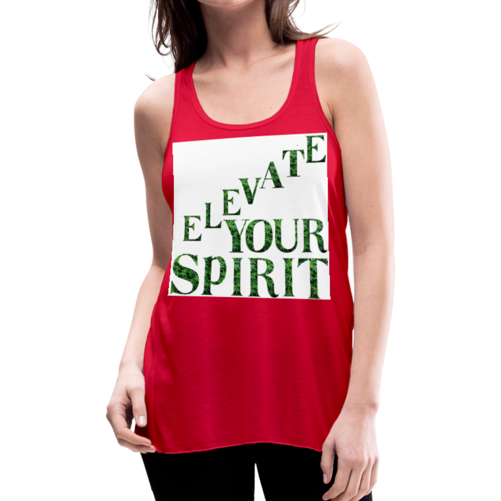 Women's Flowy Tank Top by Bella - red