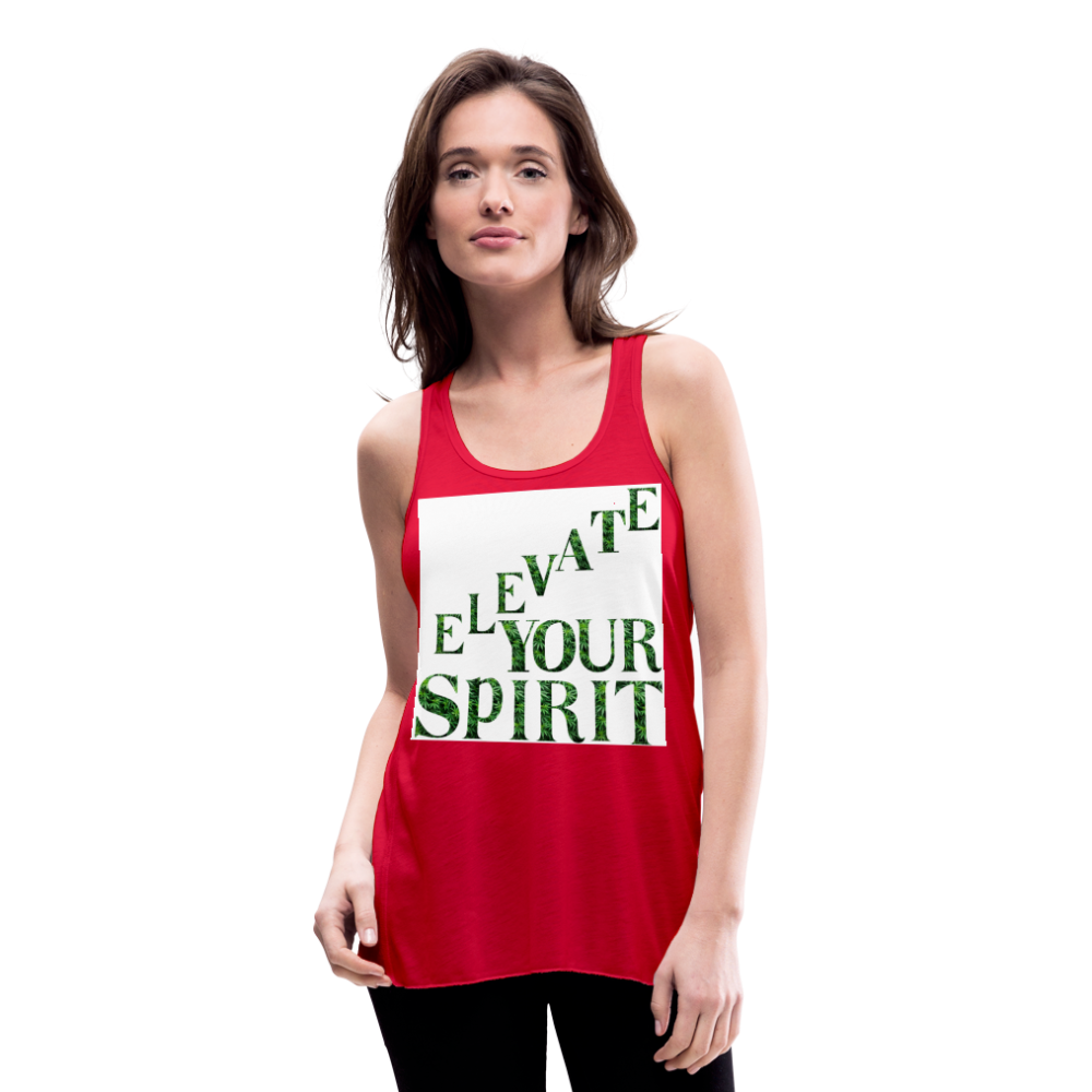 Women's Flowy Tank Top by Bella - red