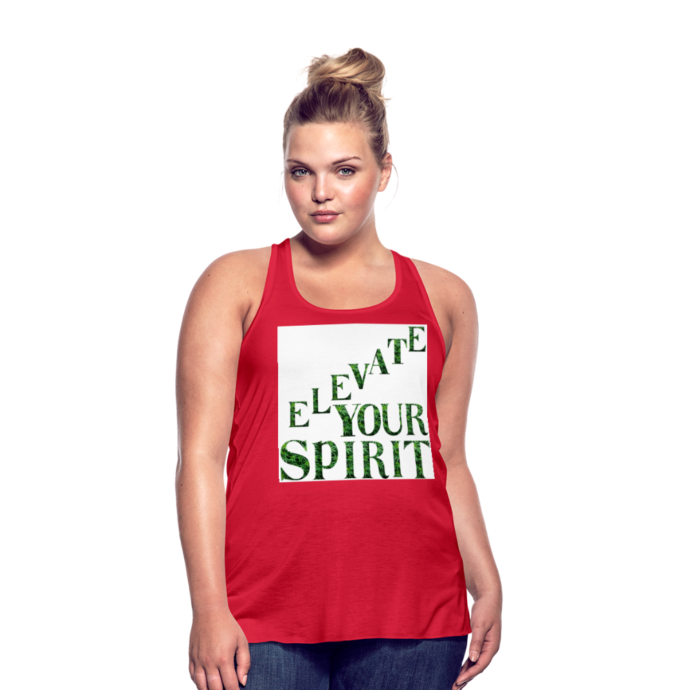 Women's Flowy Tank Top by Bella - red