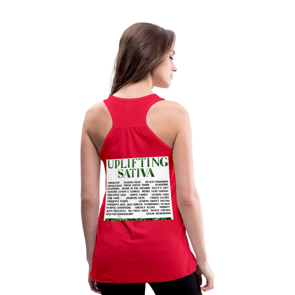 Women's Flowy Tank Top by Bella - red