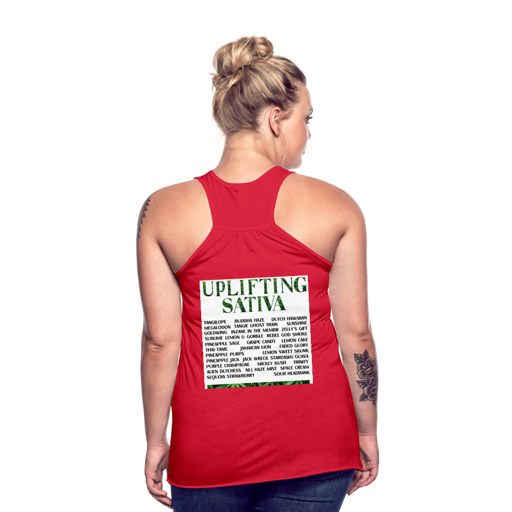 Women's Flowy Tank Top by Bella - red