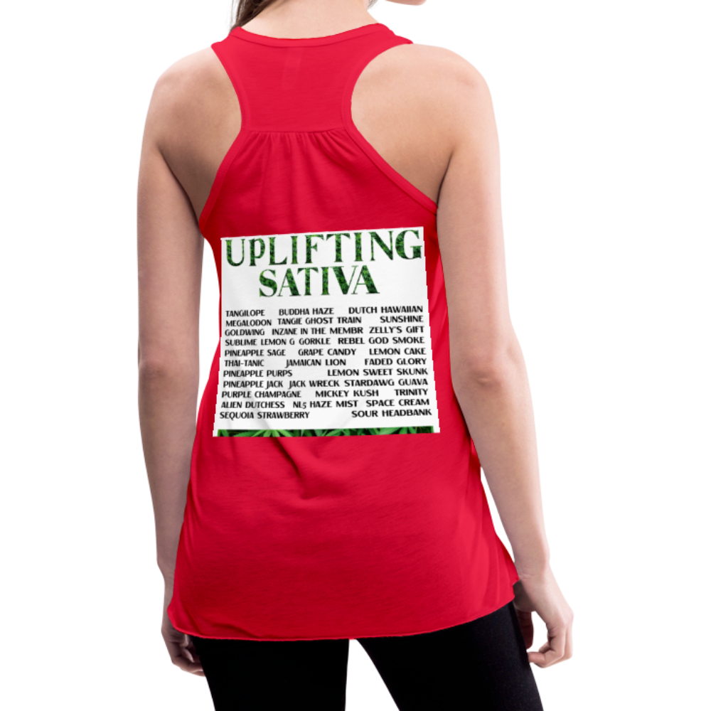 Women's Flowy Tank Top by Bella - red