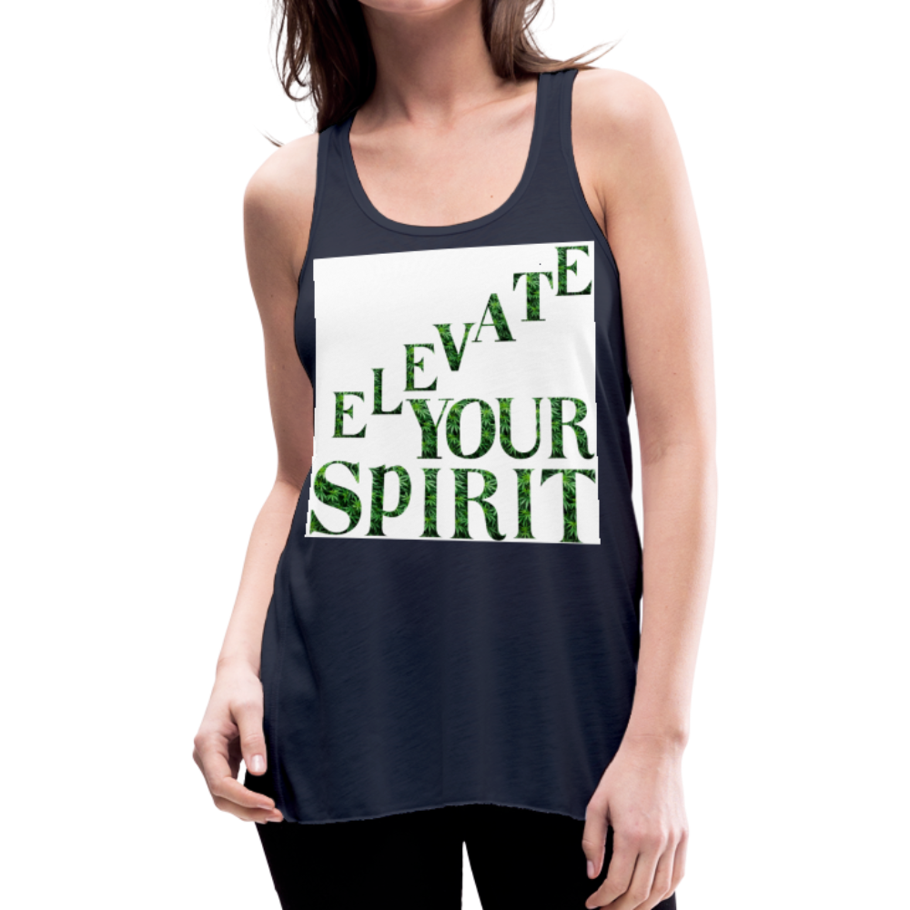 Women's Flowy Tank Top by Bella - navy