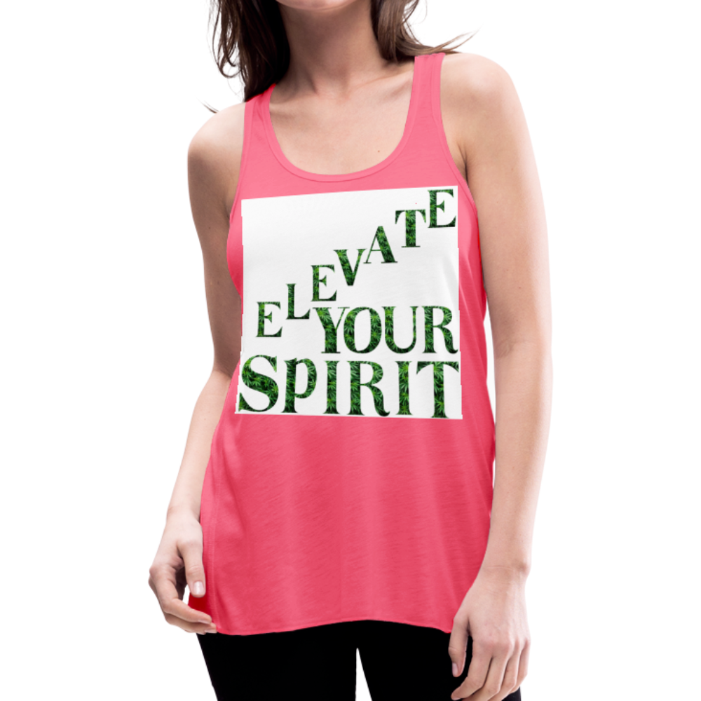 Women's Flowy Tank Top by Bella - neon pink
