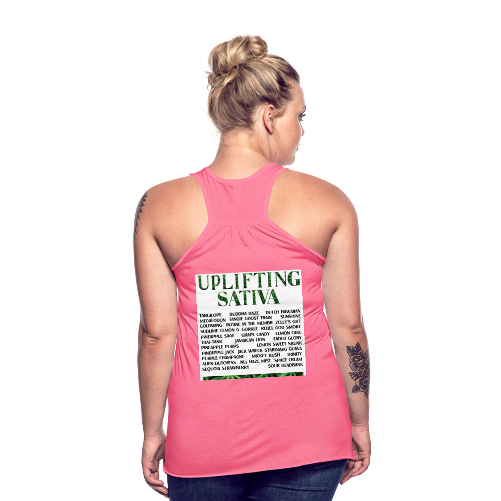 Women's Flowy Tank Top by Bella - neon pink