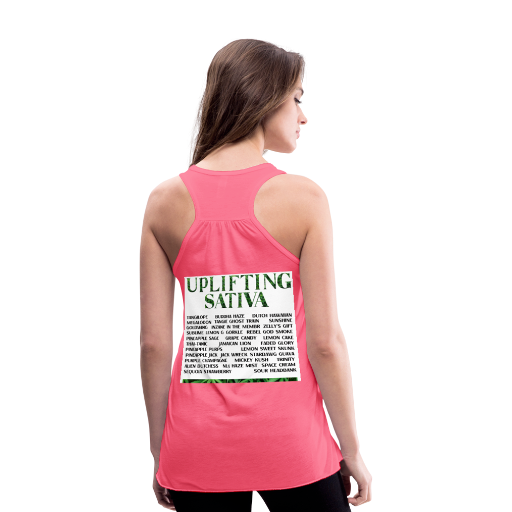 Women's Flowy Tank Top by Bella - neon pink
