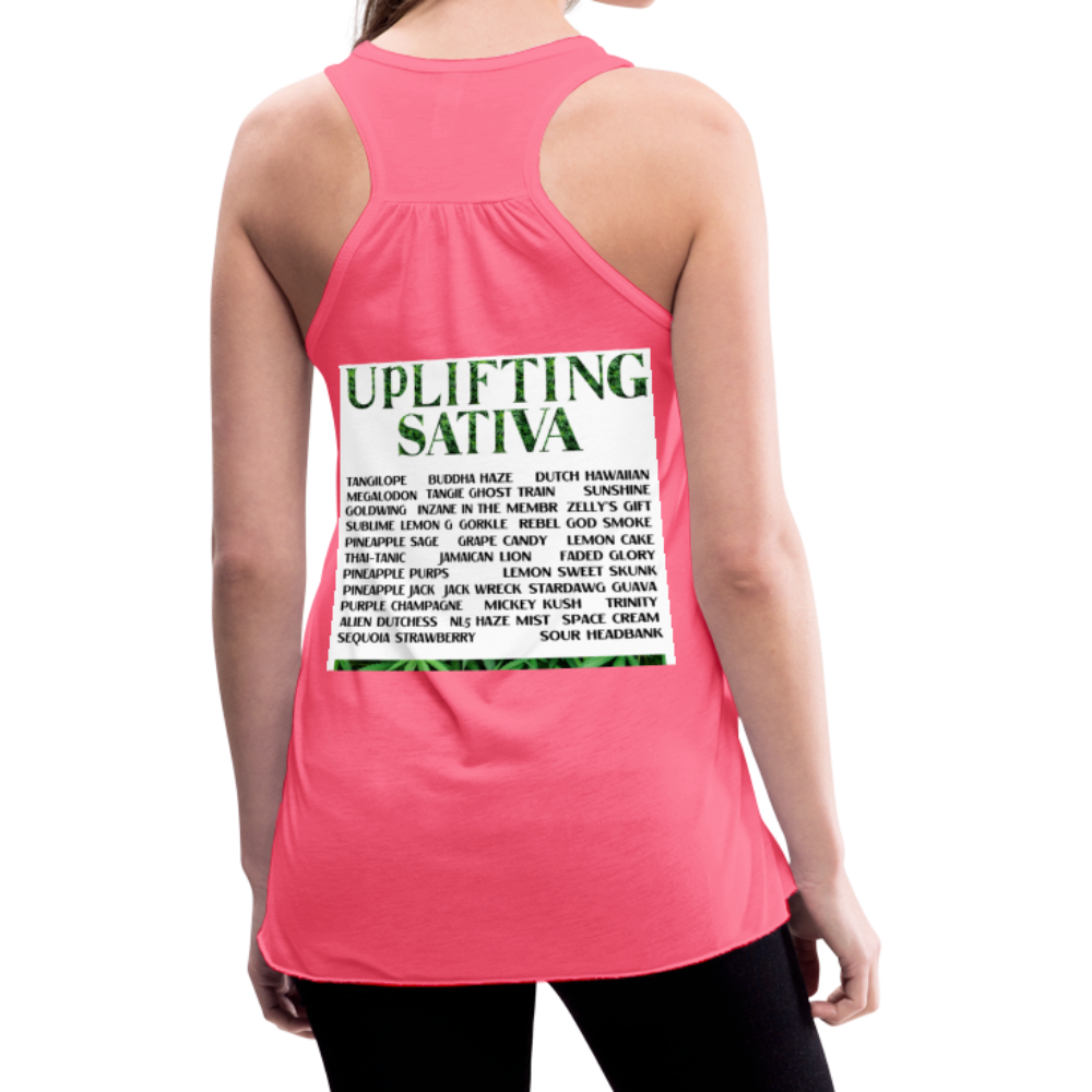 Women's Flowy Tank Top by Bella - neon pink