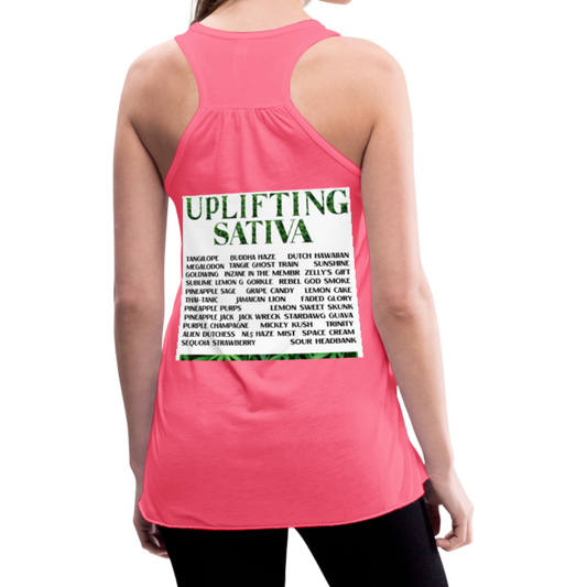 Women's Flowy Tank Top by Bella - neon pink