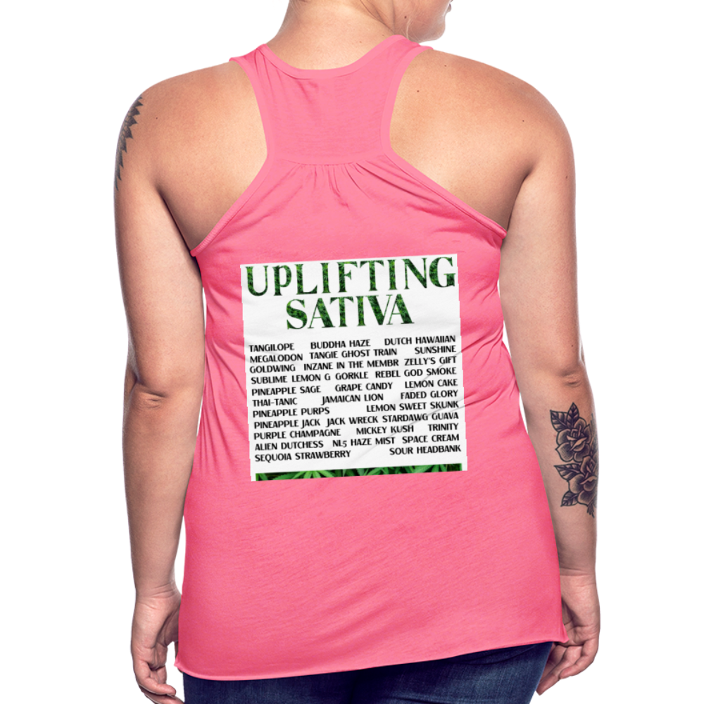 Women's Flowy Tank Top by Bella - neon pink