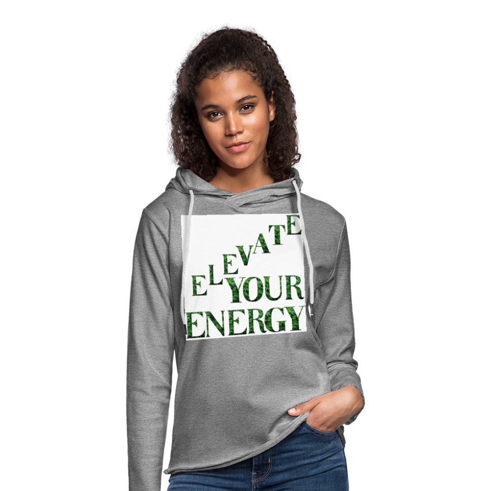 Unisex Lightweight Terry Hoodie - heather gray