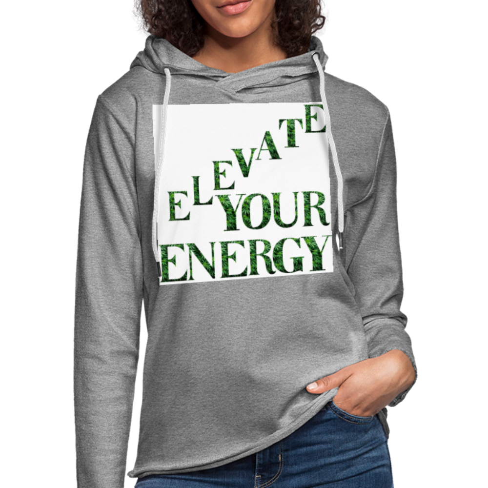 Unisex Lightweight Terry Hoodie - heather gray