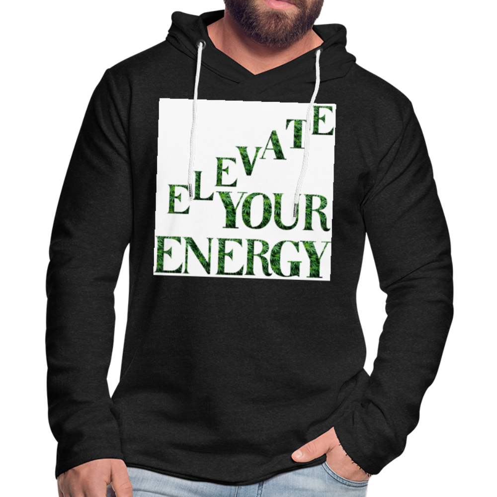 Unisex Lightweight Terry Hoodie - charcoal gray