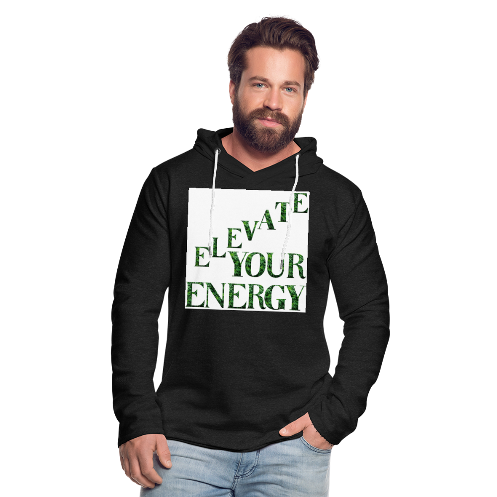 Unisex Lightweight Terry Hoodie - charcoal gray